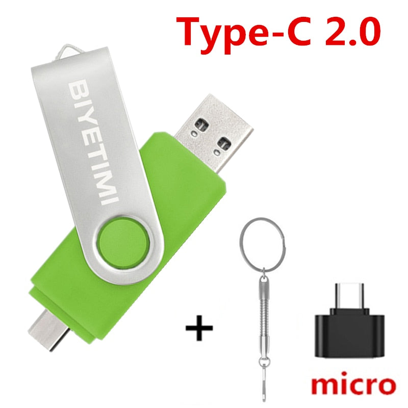 Solid Color OTG USB Flash Drive