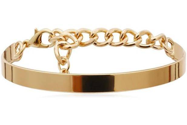 Curb Cuban Chain Bracelets Set for Women, 4 Pcs