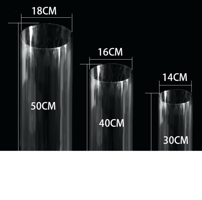 Clear Acrylic Stands  for Wedding 3 pcs Set
