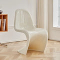 NNEOBA Designer Plastic Dining Chairs Space Saving Ergonomic Apartment Makeup Chair White Fashion Meubles De Salon Interior Furniture