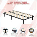 NNEDSZ King Single Metal Bed Frame - Bedroom Furniture