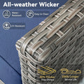 Outdoor Patio Furniture Set 5 Piece All Weather Wicker