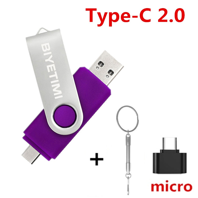 Solid Color OTG USB Flash Drive